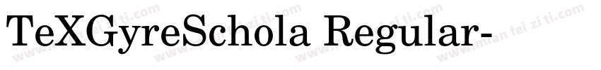 TeXGyreSchola Regular字体转换